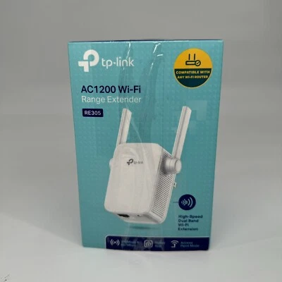 TP-LINK RE305 Dual-Band Wireless Range Extender - White - Image 1 of 4