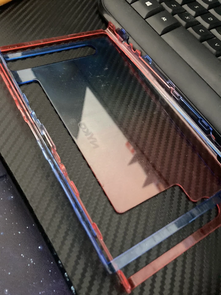 nyko used nintendo switch protector red blue snap on - Image 1 of 1