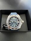 Seiko "Manta Ray" Gradient Blue Dial With Stamped Wave Pattern Blue Strap Srpf79