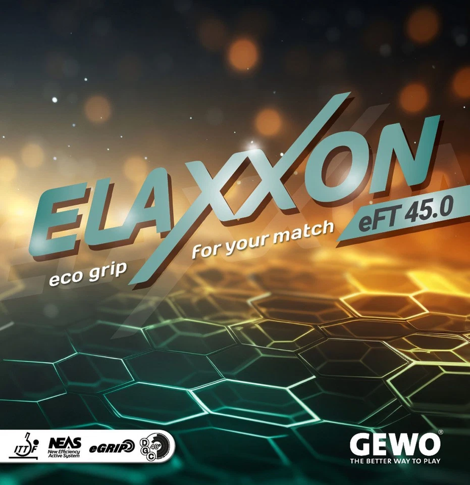 Gewo Elaxxon eFT 45.0 table tennis rubber, 2.3 mm (Maximum) thickness