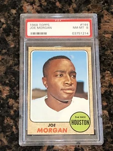 1968 Topps Joe Morgan #144 Baseball Card PSA 8 - Picture 1 of 2