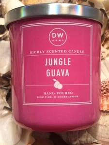 NEW DW Home Pink Candle Jungle Guava Scent 33 Hour Medium Single Wick - Picture 1 of 1