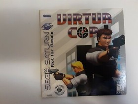 Virtua Cop Not For Resale NFR - Original Slip Sleeve and Game Sega Saturn 