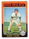 1975 Topps Mini #223 Robin Yount Rookie - Milwaukee Brewers, Excellent Condition