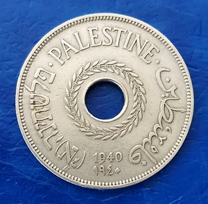 Moneda 20 mils 1940 Mandato Británico Israel Palestina XF - Fecha clave (solo 200.000) - Imagen 1 de 2