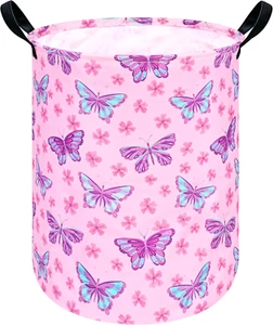 Cesta de lavandería para bebés de 19,7 pulgadas cesta de lavandería para niñas cesta de almacenamiento tela material - Imagen 1 de 12