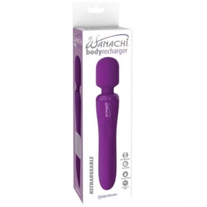 Masajeador de varita recargable corporal Wanachi - Vibrador impermeable recargable púrpura - Imagen 1 de 3