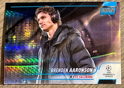 2021-22 Stadium Club Chrome Blue Prism #15 Brenden Aaronson - Image 1 of 2