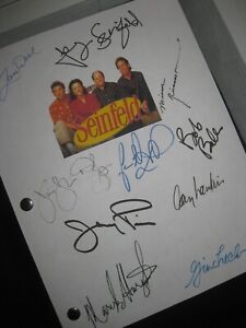 Seinfeld Pilot signed TV Script X10 Larry David Jerry Seinfeld Jason Alexander R