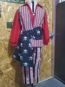 4 Piece Boys Pirate Costume Size 7-8 - Picture 1 of 8