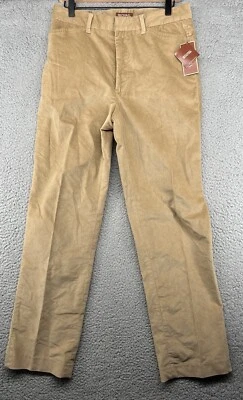 Pantalones suaves vintage Y2K Michael Kors marrón camel tostado para hombre talla 32x32 nuevos con etiquetas Foto 1 de 4