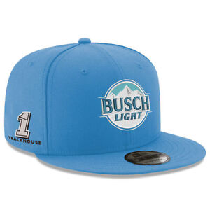 Men's New Era  Blue Ross Chastain Busch Light 9FIFTY Adjustable Snapback Hat
