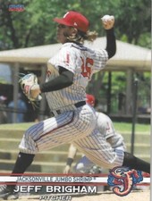 2022 Choice Jacksonville Jumbo Shrimp #5 Jeff Brigham Florida Marlins