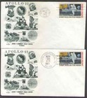 US. C76. Apollo 12 Lunar Module landed on the Moon Cove. Lot of 2