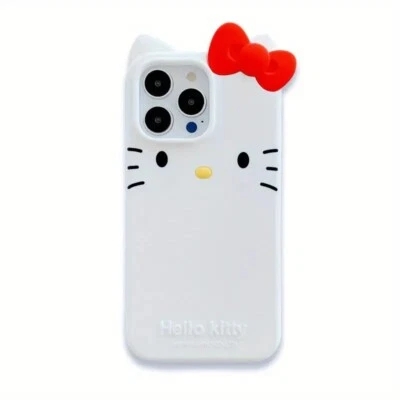 Cute Soft Hello Kitty White Phone Case For Iphone 14 Promax - Image 1 of 4