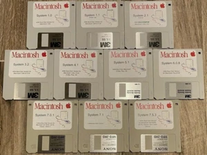 Apple Macintosh Boot Disk System [1.0 - 8.0] 400/800k/1.4 Floppy for Vintage Mac - Afbeelding 1 van 3