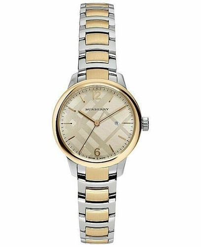 Nuovissimo Orologio da donna Burberry BU10118 The Classic 32 mm bicolore