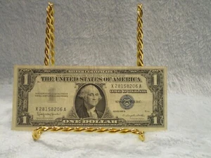 One Dollar Silber Zertifikat Serie 1957B, blaue Briefmarke - Bild 1 von 2