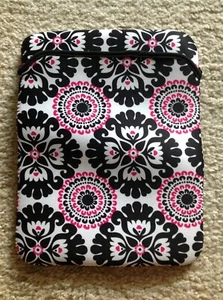 Thirty One Tablet Ipad Pink Pop Medallion Cover Holder Sleeve Neoprene Mint  - Picture 1 of 3