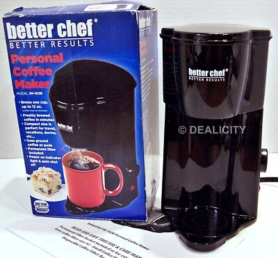 Better Chef Personal Coffee Maker 1 Cup Model IM-102B Black Tested Works CLEAN Ł - Image 1 of 3