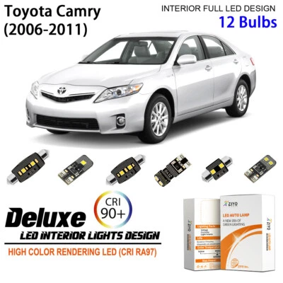 Kit de luces LED interiores para Toyota Camry 2006-2011 luz domo blanca Foto 1 de 4