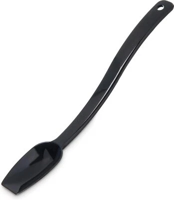 Carlisle FoodService Products Plastic Solid Spoon, 8 Inches, Black Foto 1 de 4