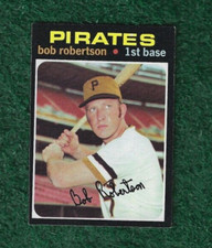 BOB ROBERTSON - 1971 TOPPS - BASE CARD # 255 - PITTSBURGH PIRATES - MLB