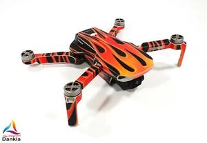 DJI MAVIC MINI - SKIN - FLAMES -  / Folie / Decal / Wrap / Drohne - Picture 1 of 9