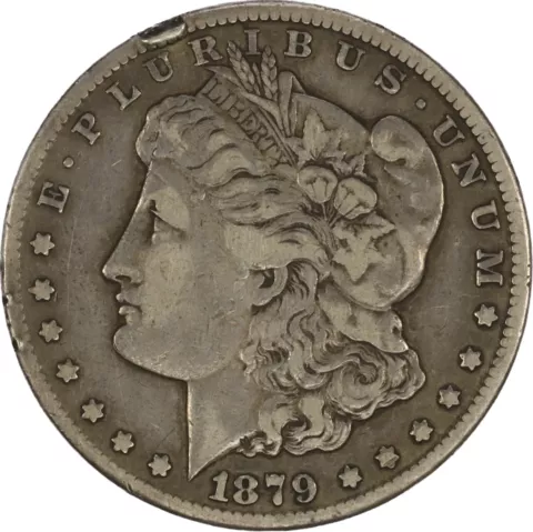 1879-CC Capped Die  Morgan Silver Dollar - VF Details Cover