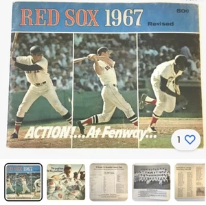 1967 Boston Red Sox Revised Yearbook Edition Fenway Conigliaro/ Yastrzemski Ex - Picture 1 of 7