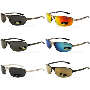 Gafas de sol Khan Aviator diseño elegante conducción metal para hombre metal negro UV400 nuevas - Imagen 1 de 13