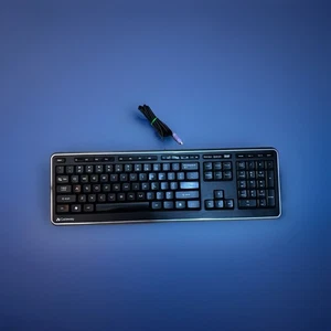 “Gateway KB-0817 Wired PS/2 Keyboard Vintage Black Windows Key Tested Works” - Picture 1 of 4