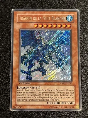 1x Yugioh White Night Dragon ANPR-EN092 French FR092 1st Edition Secret Rare DMG - Image 1 of 4