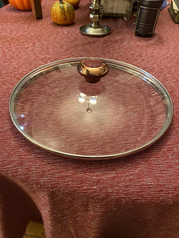 PD Paula Dean Olla Sartén Vidrio Transparente Tapa Grande 11” Rojo Perilla Mango Repuesto Foto 1 de 3