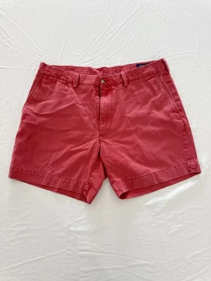 Usado en Excelente Condición Ralph Lauren Polo Pantalones Cortos Para Hombre Talla 36 Chino Calce Clásico 6" Entrepierna Rojo Foto 1 de 4