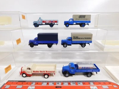 6X Brekina H0 1:87 Borgward 4300 4301 4303 4306 4319 43001 Sg/Mint Box #DP223-1 - Immagine 1 di 4