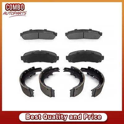 Pastillas de freno delanteras y traseras de cerámica + zapatas de tambor para Mazda B2300 2003 2004 2005 Foto 1 de 4