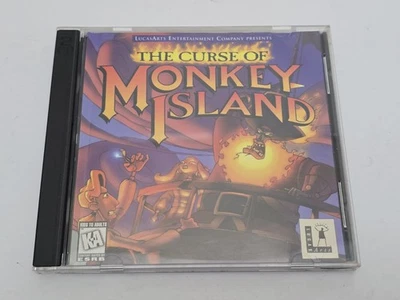 THE CURSE OF MONKEY ISLAND (PC, 1997) WINDOWS 95 COMPUTER GAME Pirates LUCASARTS - Image 1 of 4