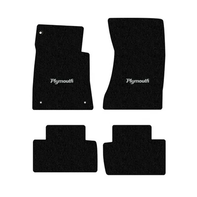 Juego de 4 alfombrillas Lloyd para 1957-1961 Plymouth Fury, negras Foto 1 de 4