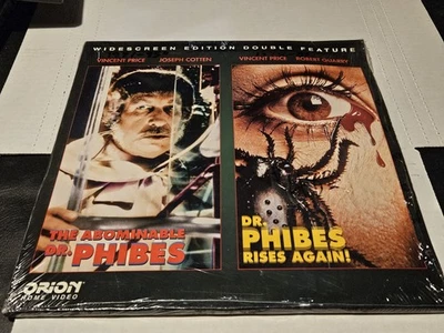 The Abominable Dr. Phibes/Doctor Phibes Rises Again Laserdisc 1989 Cult Horror - Image 1 of 2