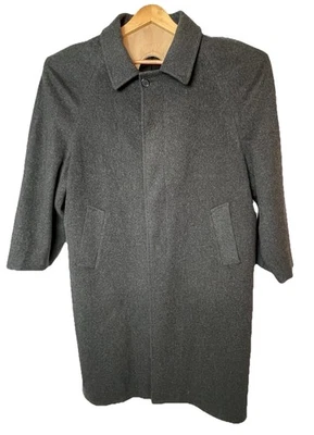 Brooks Brothers Men's Gray 100% Pure Lambs Wool Overcoat Made In USA - Image 1 of 4