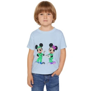 Heavy Cotton Micky & Minni Doctors T shirt kids girl boy present gift Size: 2-6T - Picture 1 of 29
