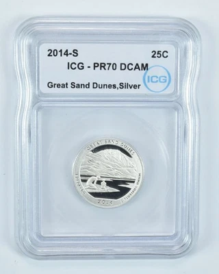 2014-S Washington Quarter Silver Great Sand Dunes ATB PR70 DCAM ICG *5707 - Image 1 of 4