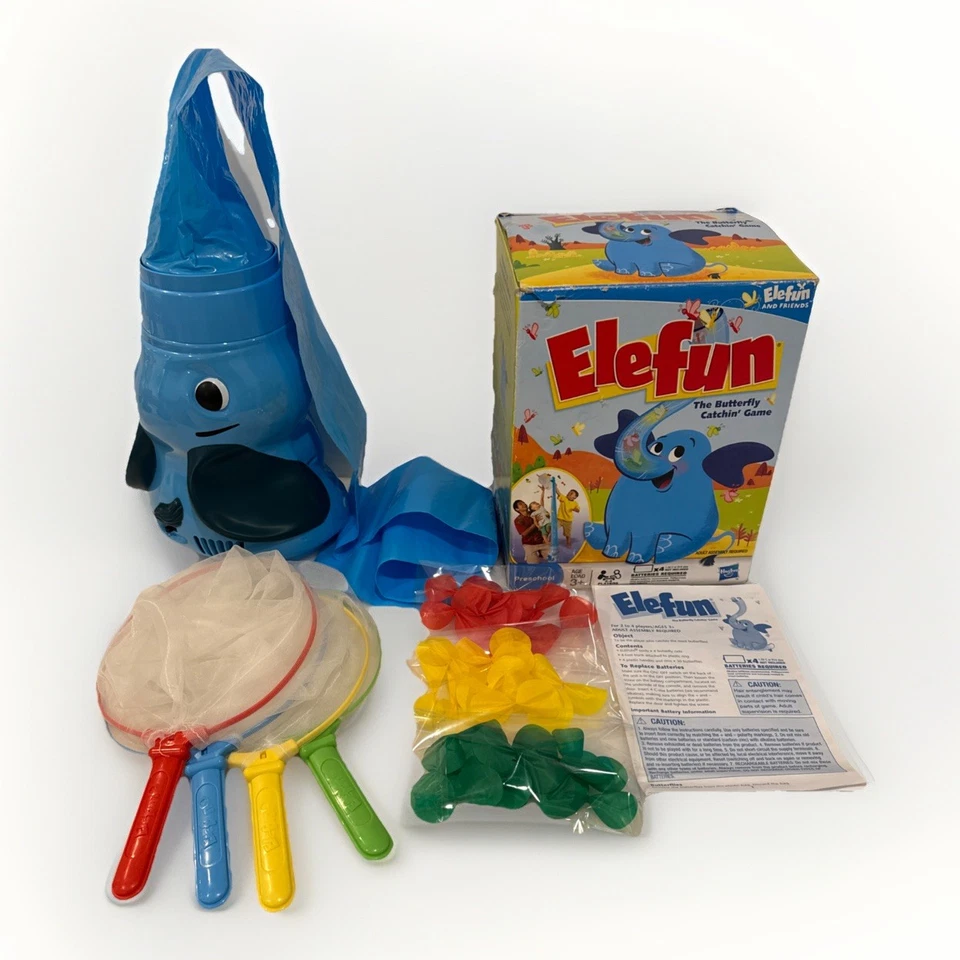 Hasbro Elefun Kids Game Catching Butterflies Fun Music Sounds Butterfly COMPLETE - Image 1 of 4