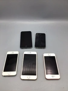 Lot Apple iPhone - 5 téléphones - débloqué et pour pièces - Photo 1 sur 5