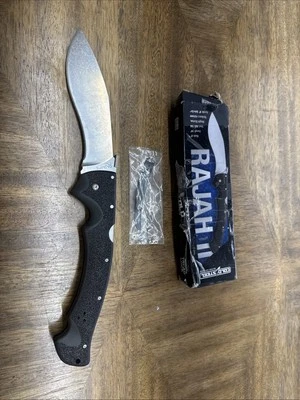 Cuchillo Plegable Cold Steel Rajah 2 6" Lavado a Piedra AUS-10A Hoja de Acero Mango Griv-Ex Foto 1 de 4
