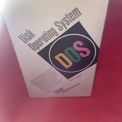 Caja de sistema operativo de disco DOS 5,0 1991 IBM disquetes de 3,5 pulgadas sellados Foto 1 de 4