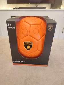Offizieller Lamborghini Größe 5 Fußball Ball matt orange gemustert selten verpackt  - Bild 1 von 8