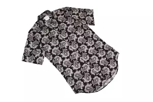Paul Smith Slim Fit Iconic Baroque Paisley Black S/S Shirt - Picture 1 of 12