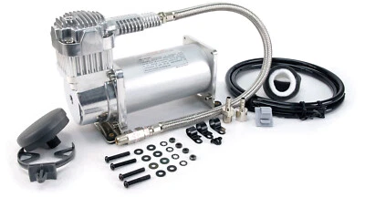 VIAIR 400C Chrome Fast Fill Truck Mount Air Compressor for Train Horns - 12 Volt - Image 1 of 4